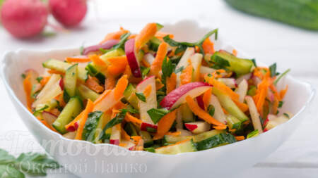 Легкие летние салаты с овощами (без майонеза)