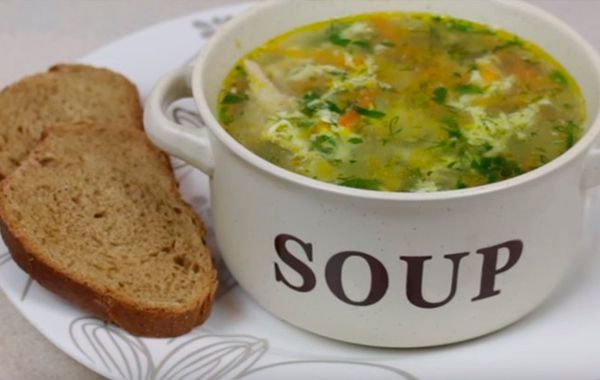 Страчателла, яичный суп