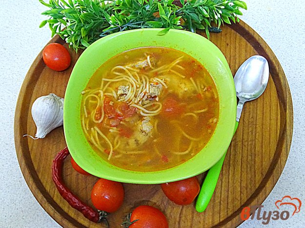 Польский помидорный суп (zupa pomidorowa)