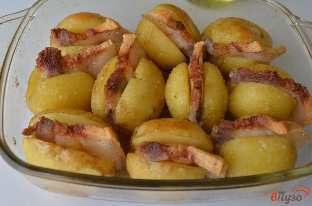Картофель с салом в фольге  - 7 пошаговых фото в рецепте