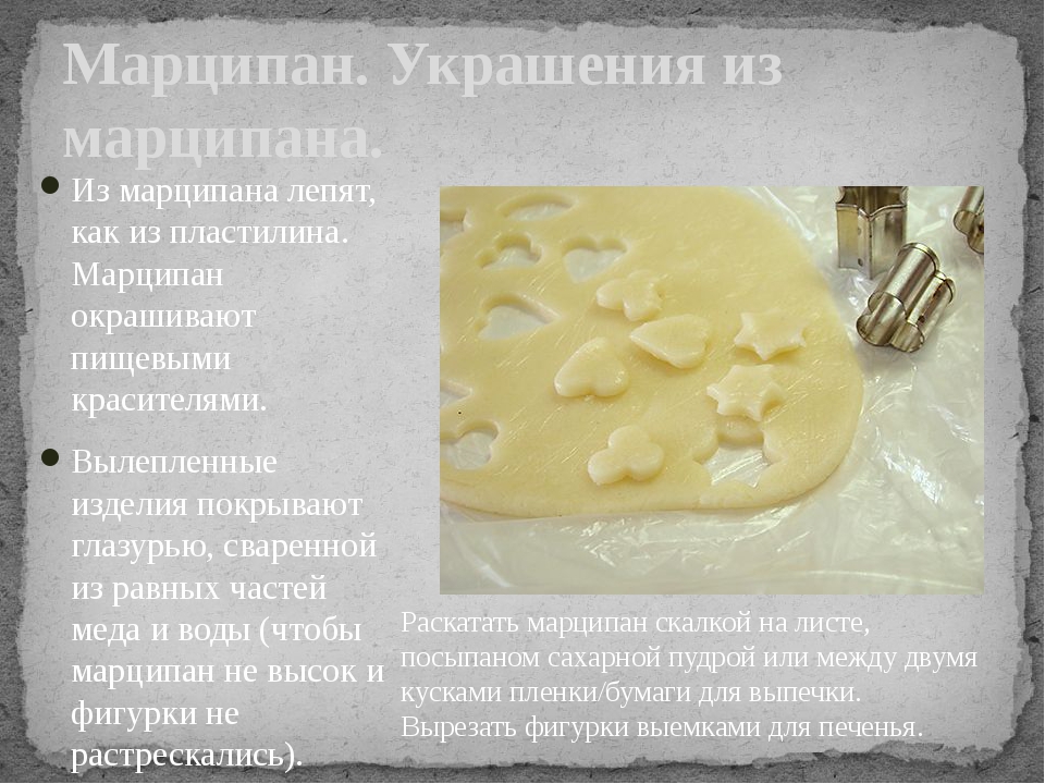 Рецепт марципанов домашний, французкий и "типа марципан"