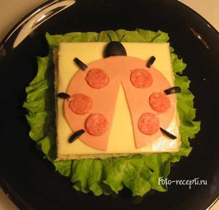 Детский бутерброд "Краб"