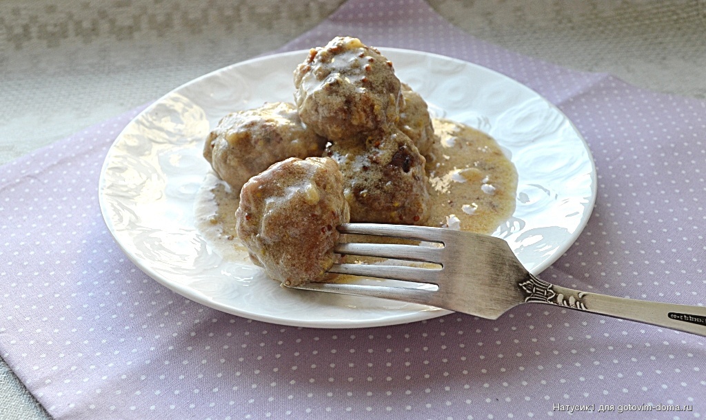 Фрикадельки с подливкой - 10 рецептов на сковороде с пошаговыми фото