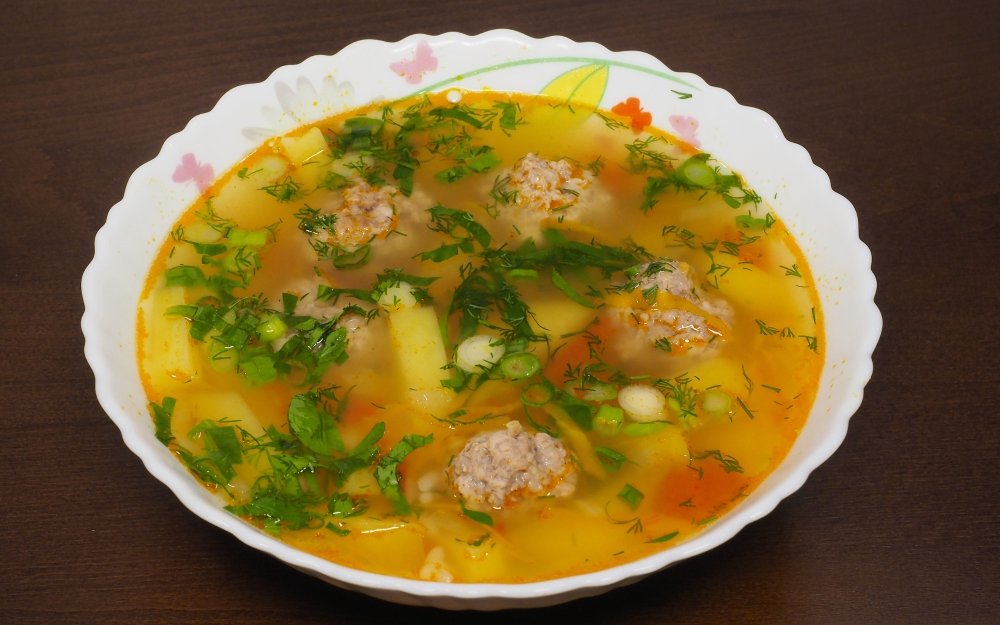 Рецепт супа с фрикадельками и вермишелью в мультиварке | меню недели