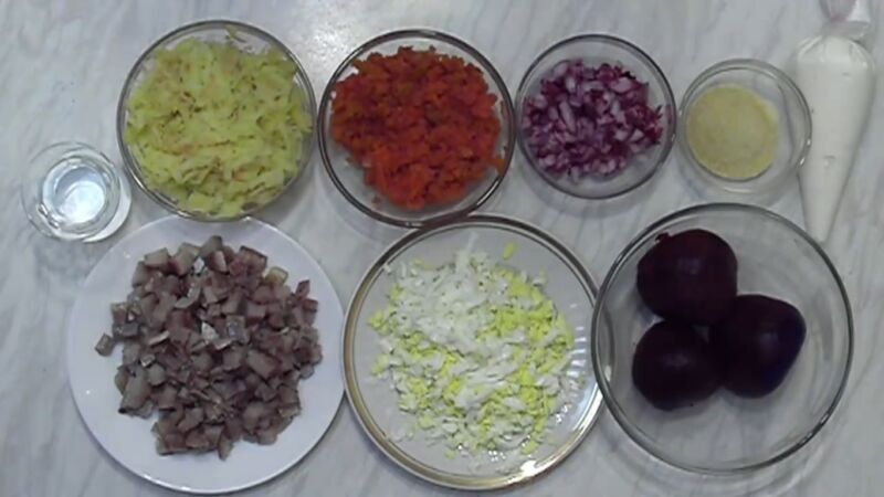Салат из макаронных изделий - Нудельсалат