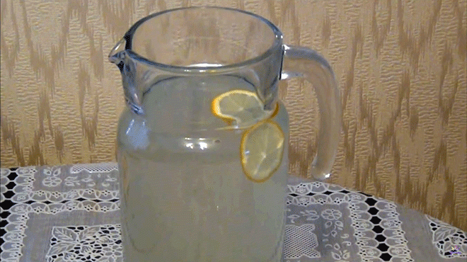 Лимонад из лимона и мяты