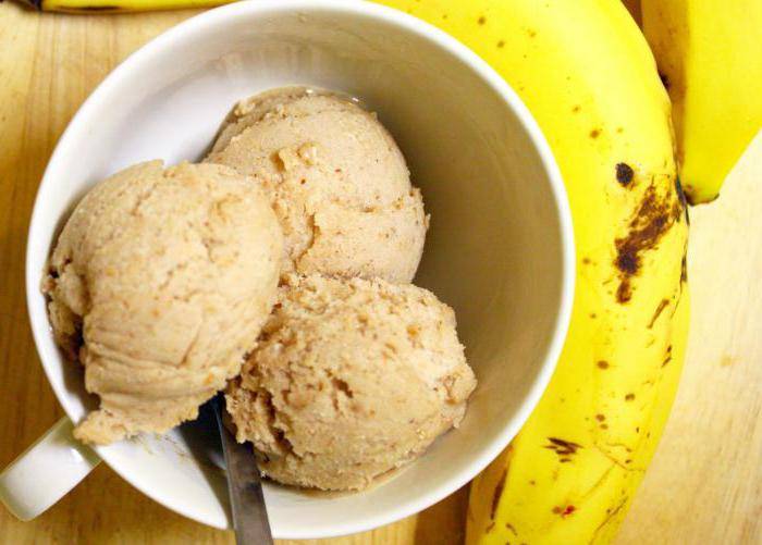 Банановое мороженое с шоколадом и клубникой