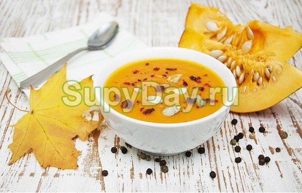 Овощной тыквенно-гороховый суп