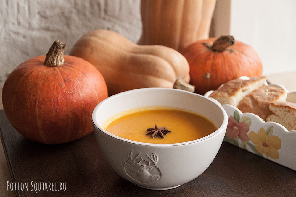 Вкусный суп из тыквы с курицей, сельдереем, морковью, имбирем — быстрые рецепты супа-пюре и крем-супа