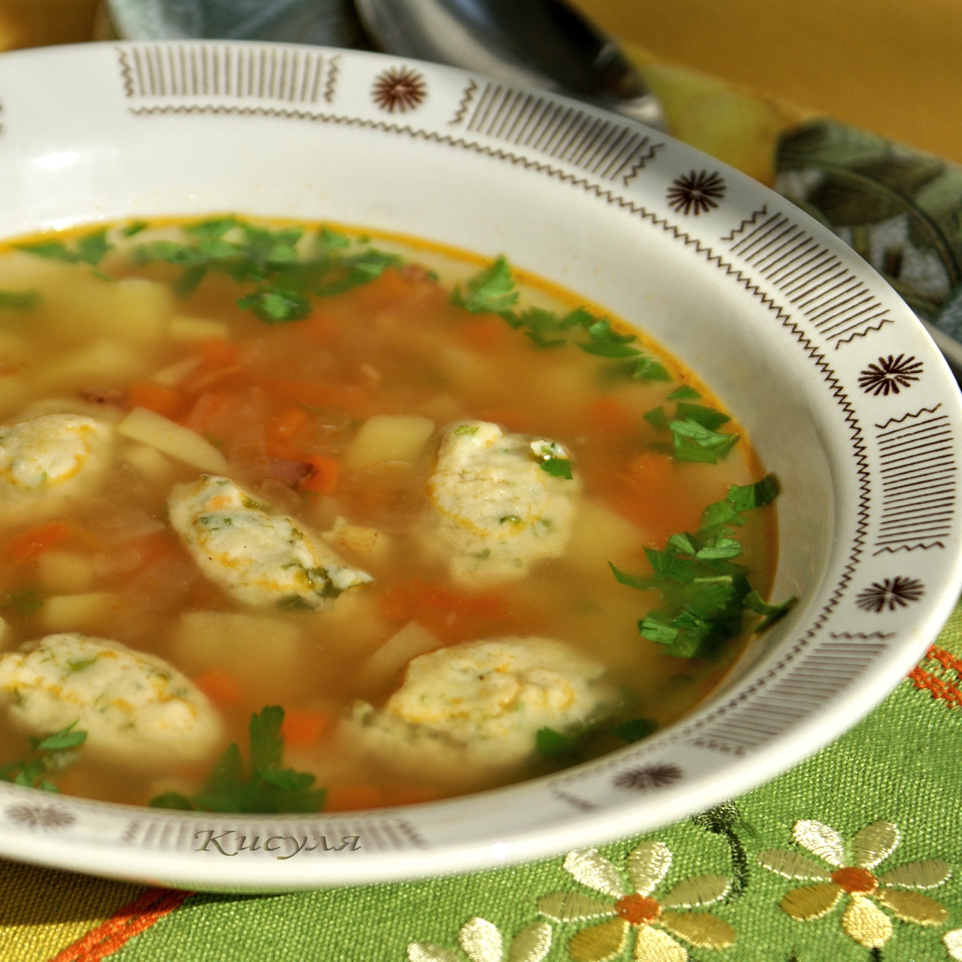 Суп с клёцками на курином бульоне — 5 домашних рецептов приготовления