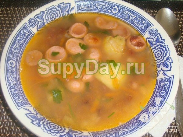 Фасолевый суп со шпинатом