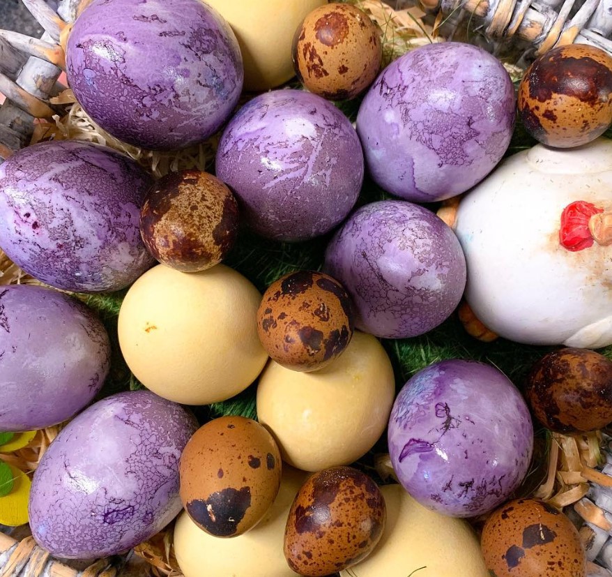 Как покрасить яйца в луковой шелухе с рисунком: пошаговый рецепт с фото