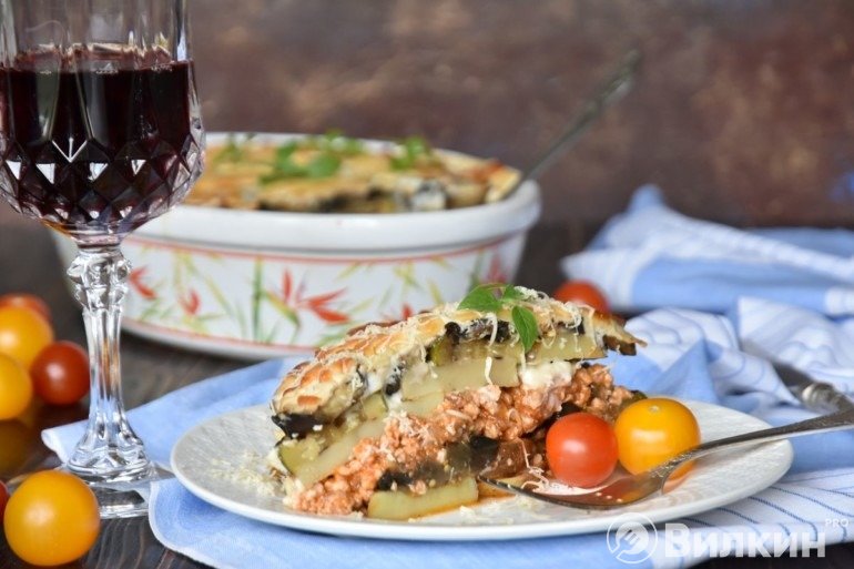 Мусака по-гречески с баклажанами — рецепты вкусного и оригинального блюда