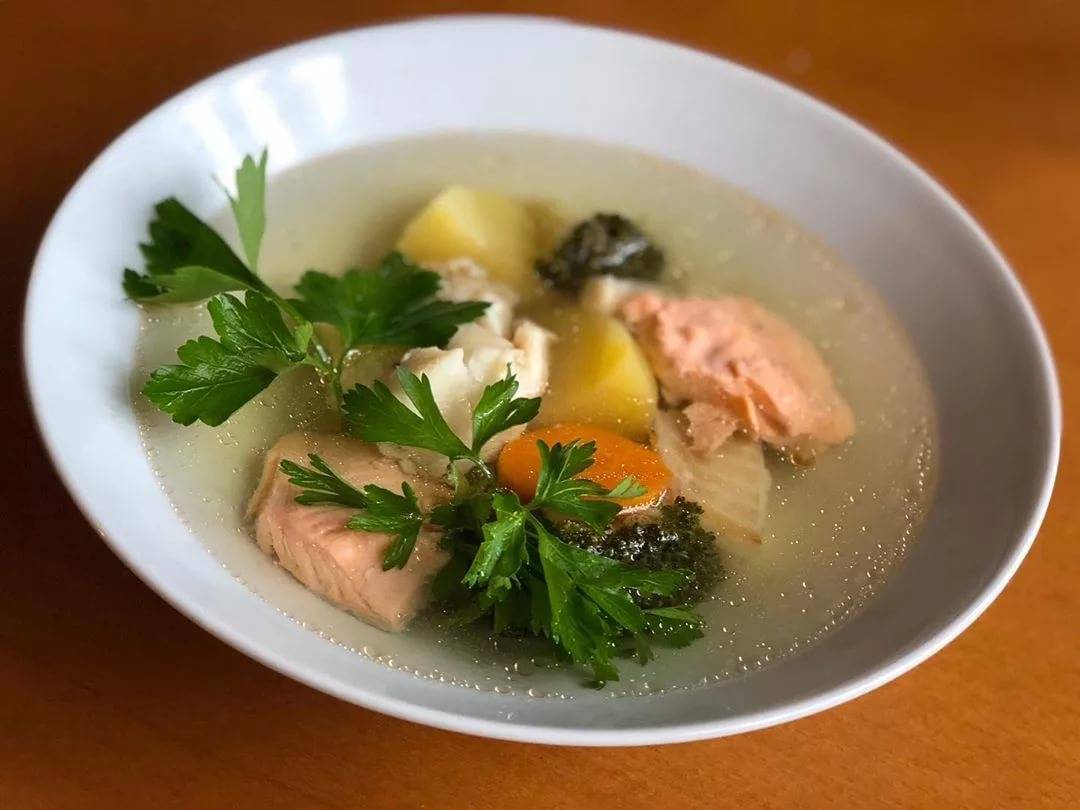 Финский рыбный суп со сливками, рецепты ухи из форели (классический, с томатами, грибами)