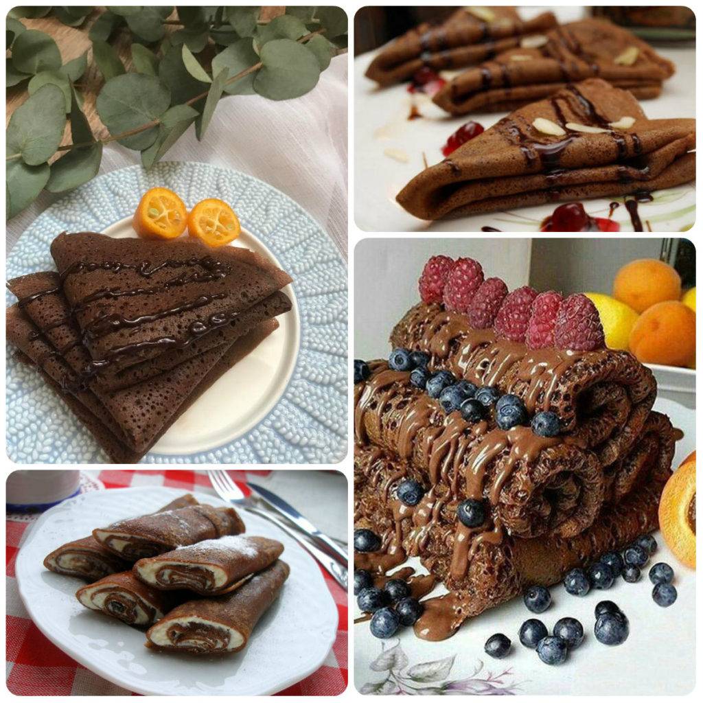 Шоколадные блины: лучшие рецепты с фото. шоколадные блины на молоке, на кефире, на воде