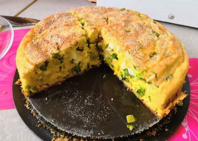 Пирог на кефире без яиц