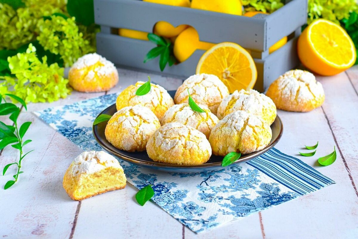 Пасхальное печенье «лимонные яйца»