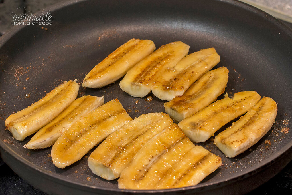 Жаренные бананы на сковороде: рецепты пошагово
