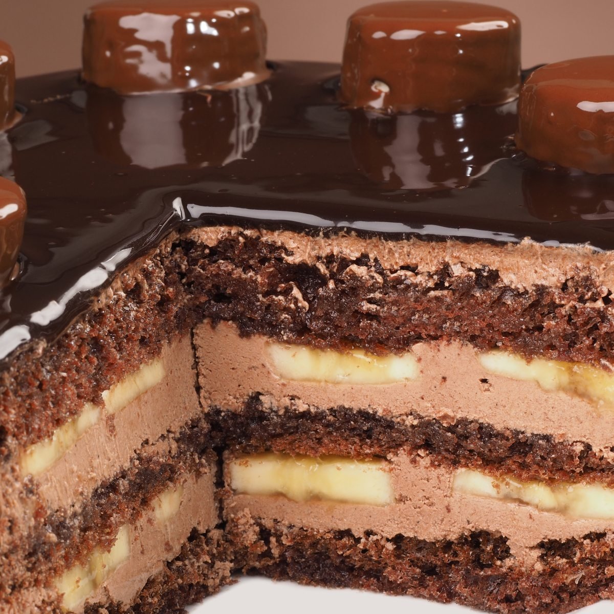 Как приготовить шоколадно-банановый торт по пошаговому рецепту