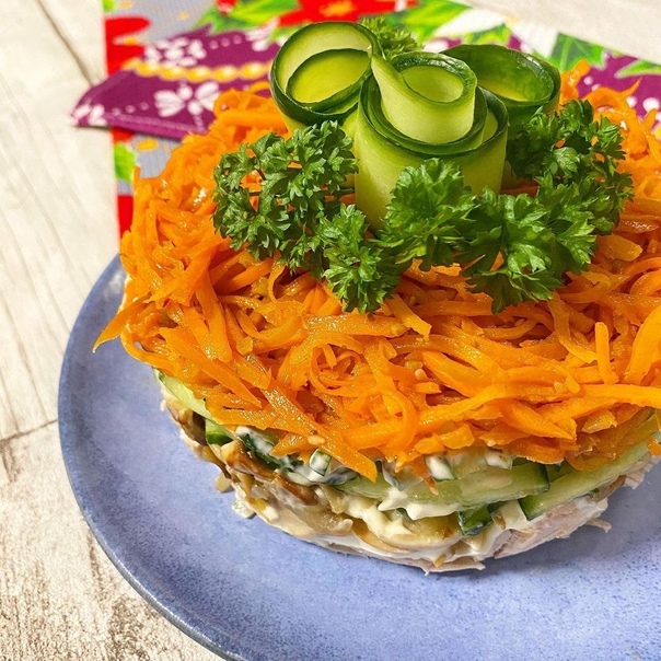 Салат с фасолью, кукурузой и корейской морковью, рецепт