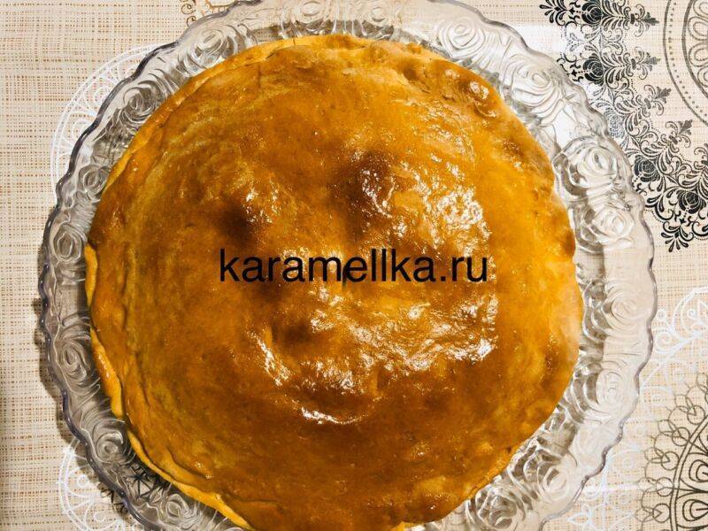 Картофельно-гречневый пирог
