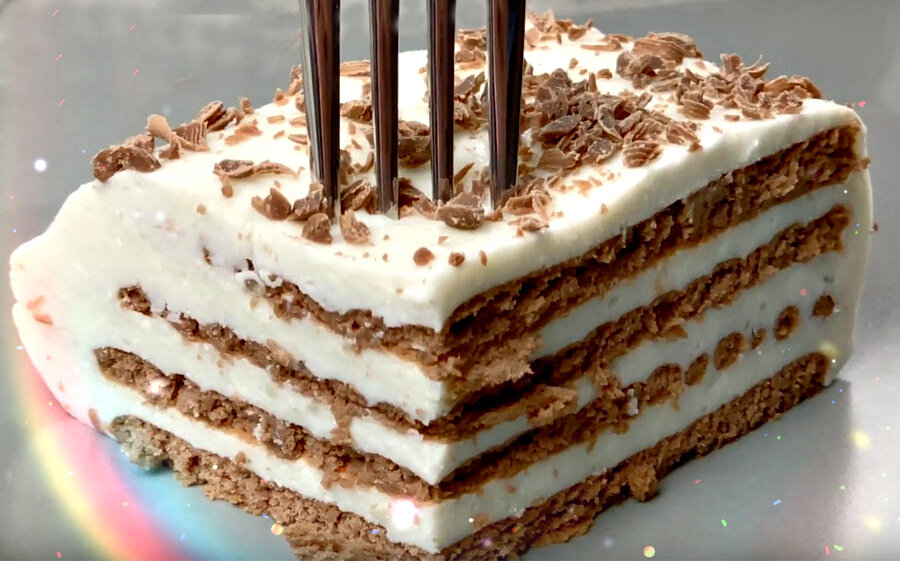 Торт из печенья без выпечки за 15 минут — простые рецепты приготовления очень сочного и вкусного торта