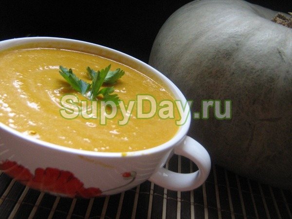 Овощной тыквенно-гороховый суп