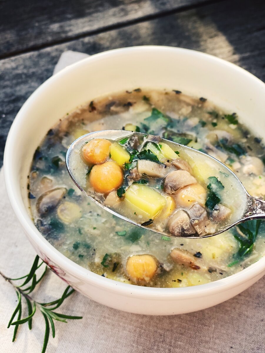 Грибной сливочный суп из шампиньонов и плавленого сыра рецепт с фото пошагово