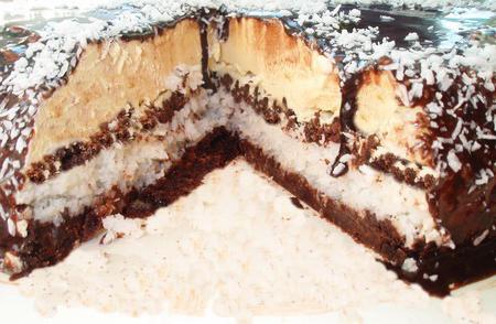 Муссовый кокосовый торт (без выпечки)