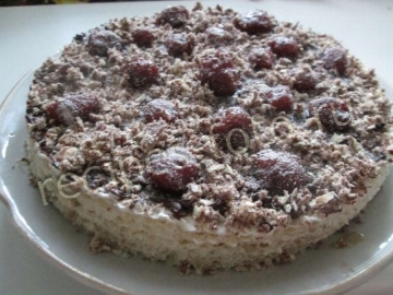 Вафельный торт с желейно-сметанным кремом