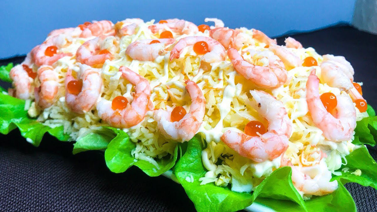 Вкусные, недорогие салаты с морепродуктами 2020 рецепты фото