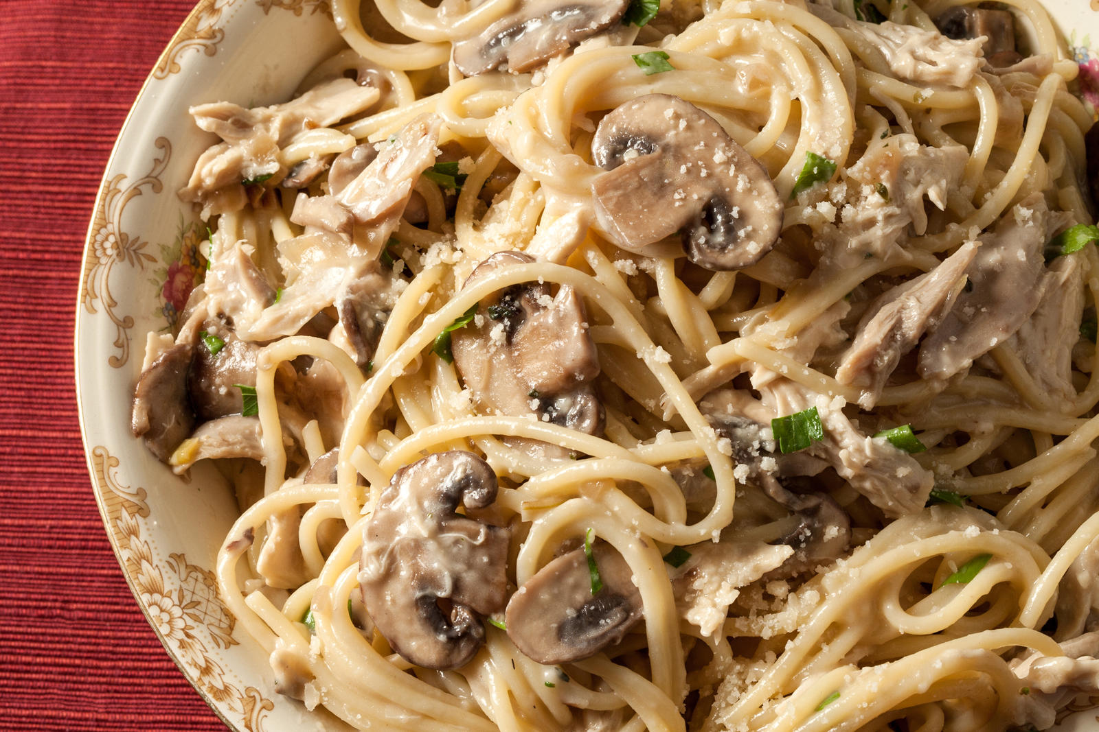 Очень вкусные спагетти с грибами за 25 минут - простой пошаговый рецепт с  фото