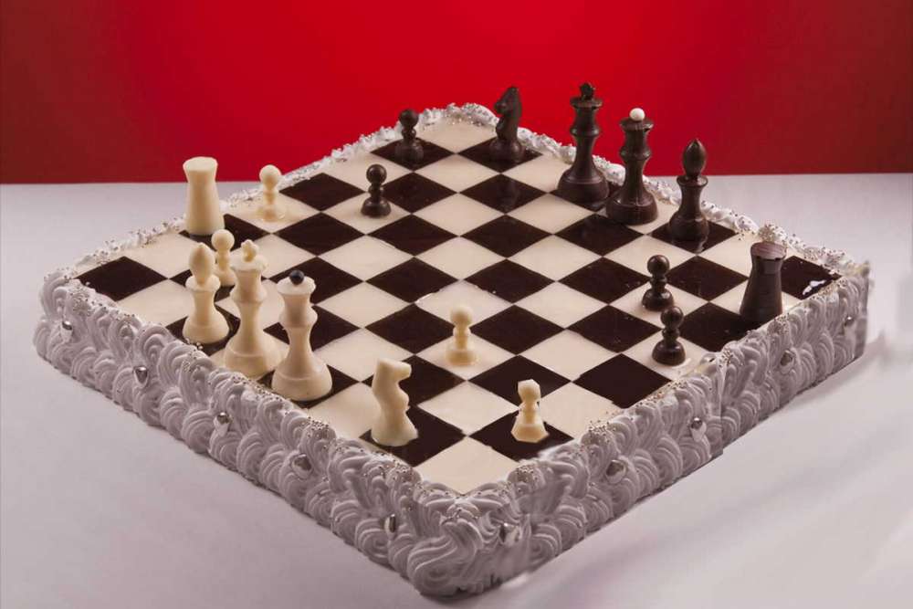 ✔️торт шахматная доска