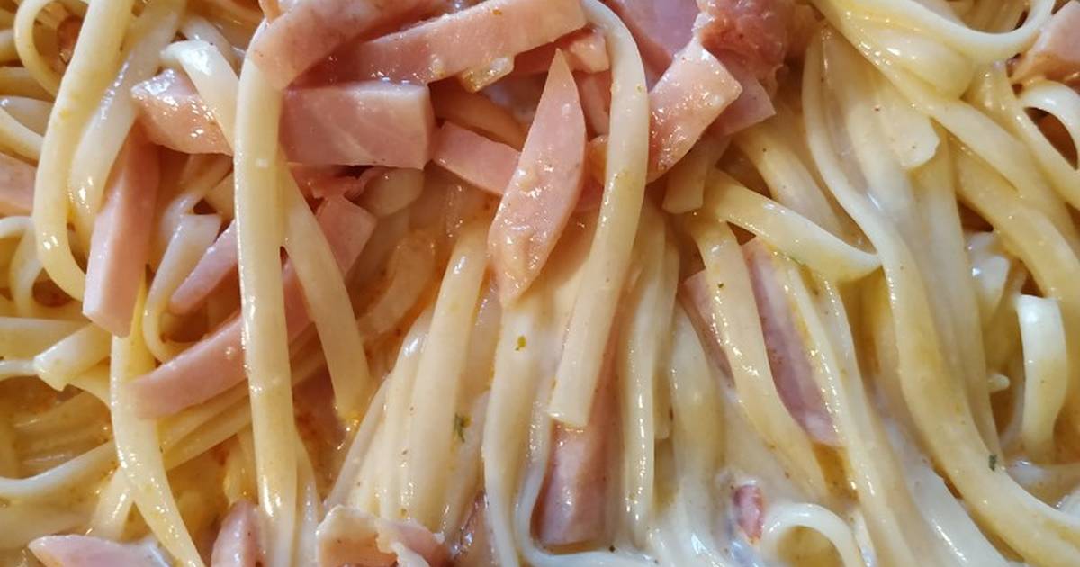 Спагетти карбонара с беконом и сливками | пошаговый рецепт с фото