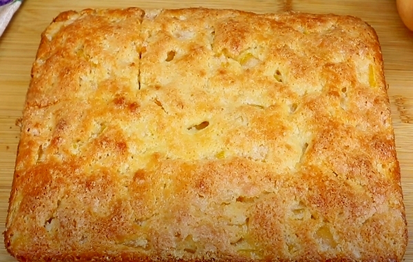 Дрожжевой пирог с тыквой и яблоками