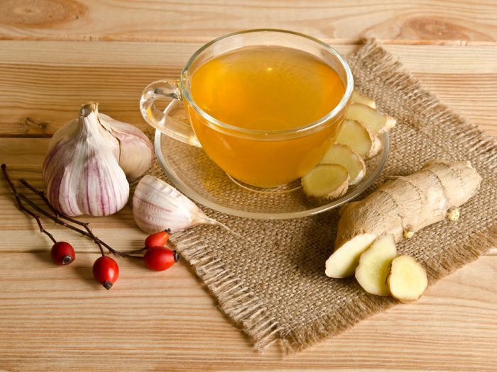 Добавка в чай (мед, лимон, имбирь)