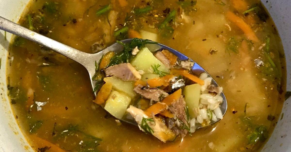 Рыбный суп из консервы сардина, сайра, скумбрия, рецепт пошагово с фото с картошкой