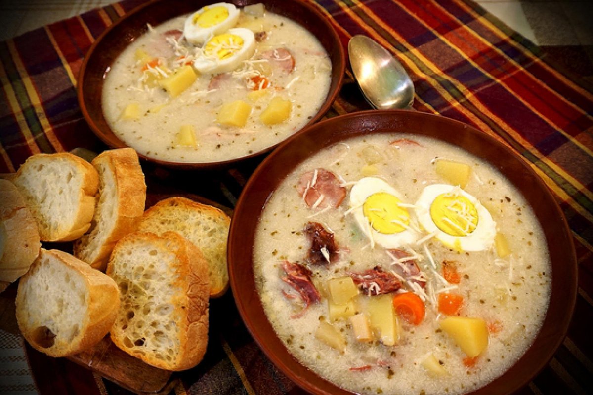 Польский суп журек - пошаговый рецепт с фото
