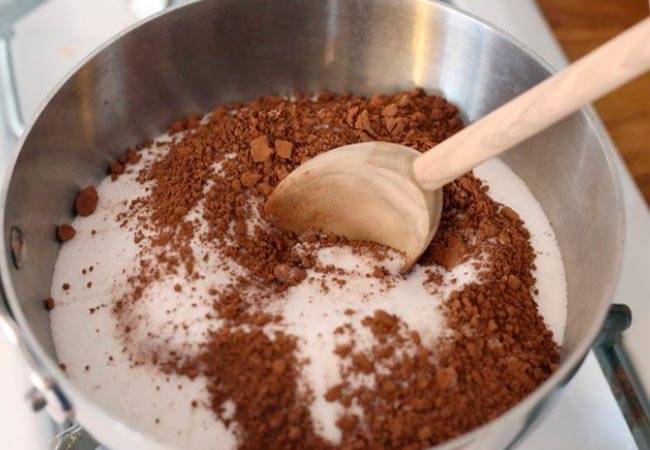 Шоколадные блины на молоке с какао