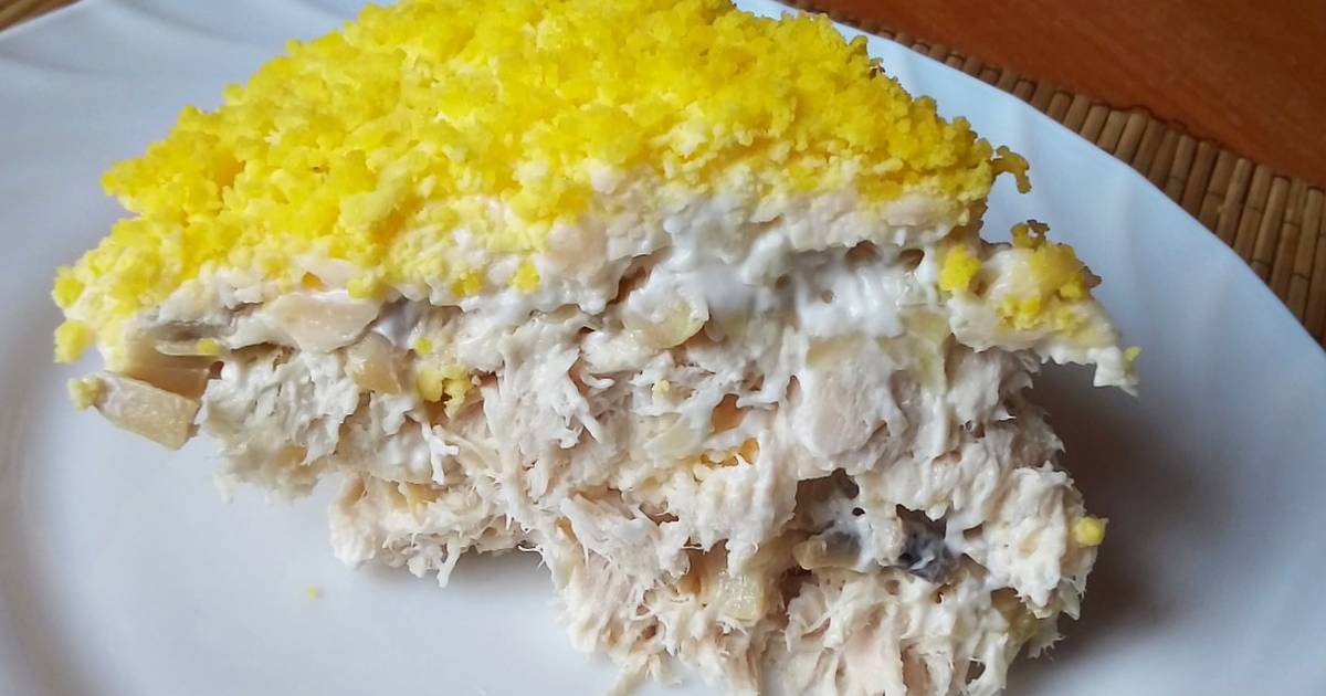 Салат сказка с курицей и грибами – все грани вкуса доступного и потрясающе вкусного блюда: рецепт с фото и видео