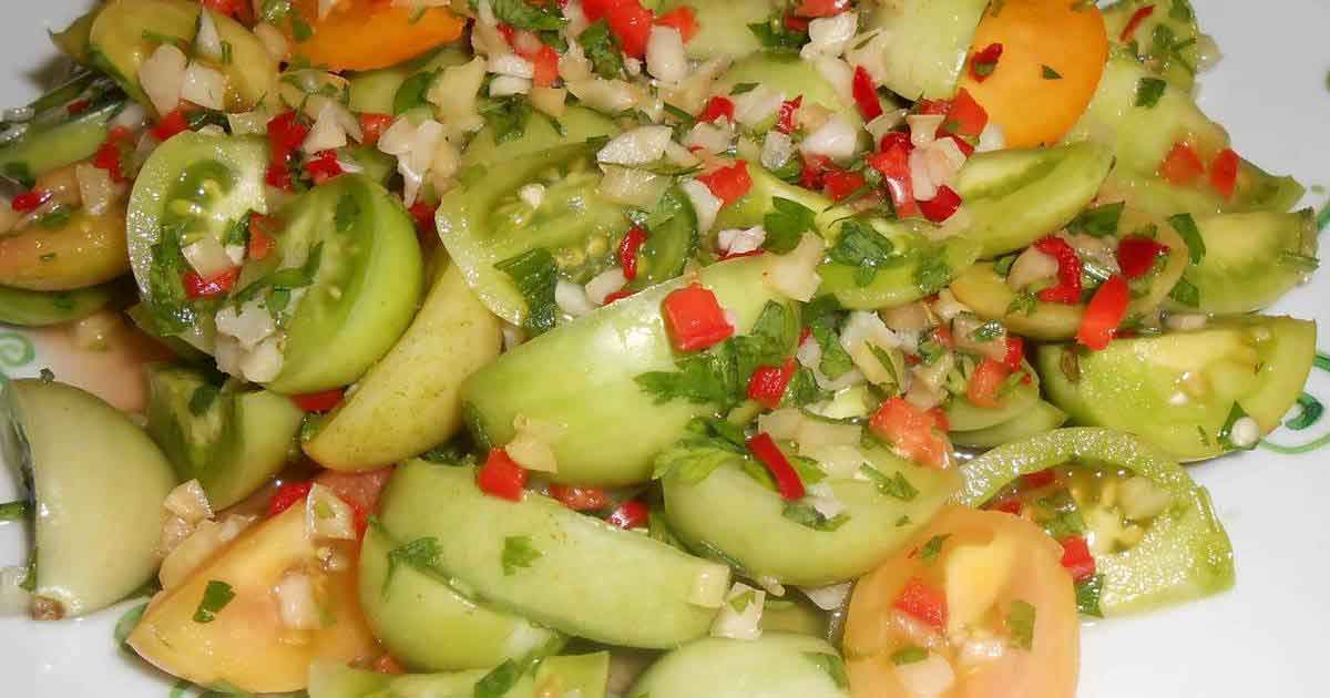 Быстрые рецепты зелёных помидоров для заготовки на зиму