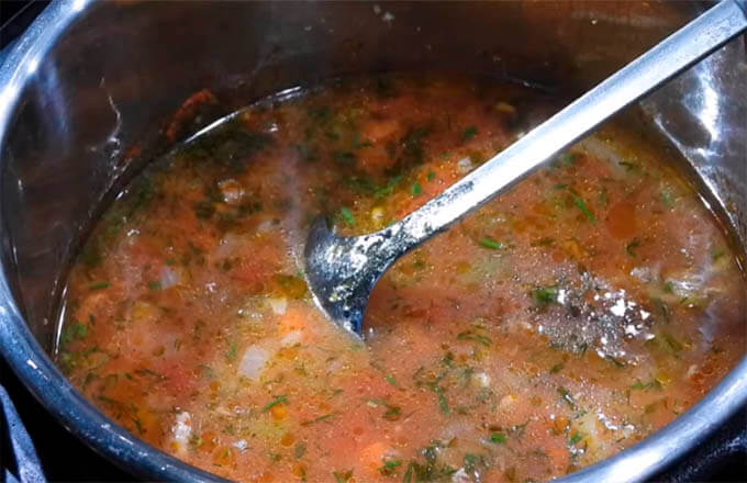 Суп с болгарским перцем