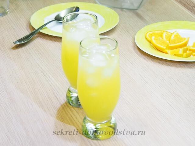 Домашний апельсиновый напиток
