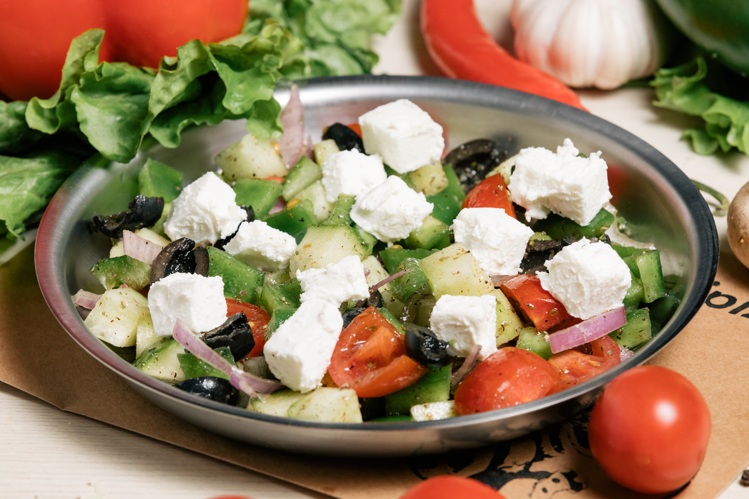 Греческий салат с фетой - лучшие варианты: рецепт с фото и видео