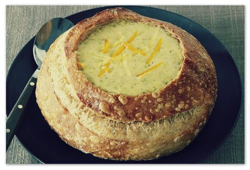 Польский хлебный суп с сыром