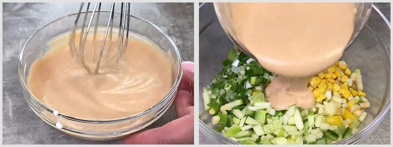 Салат с капустой и тунцом