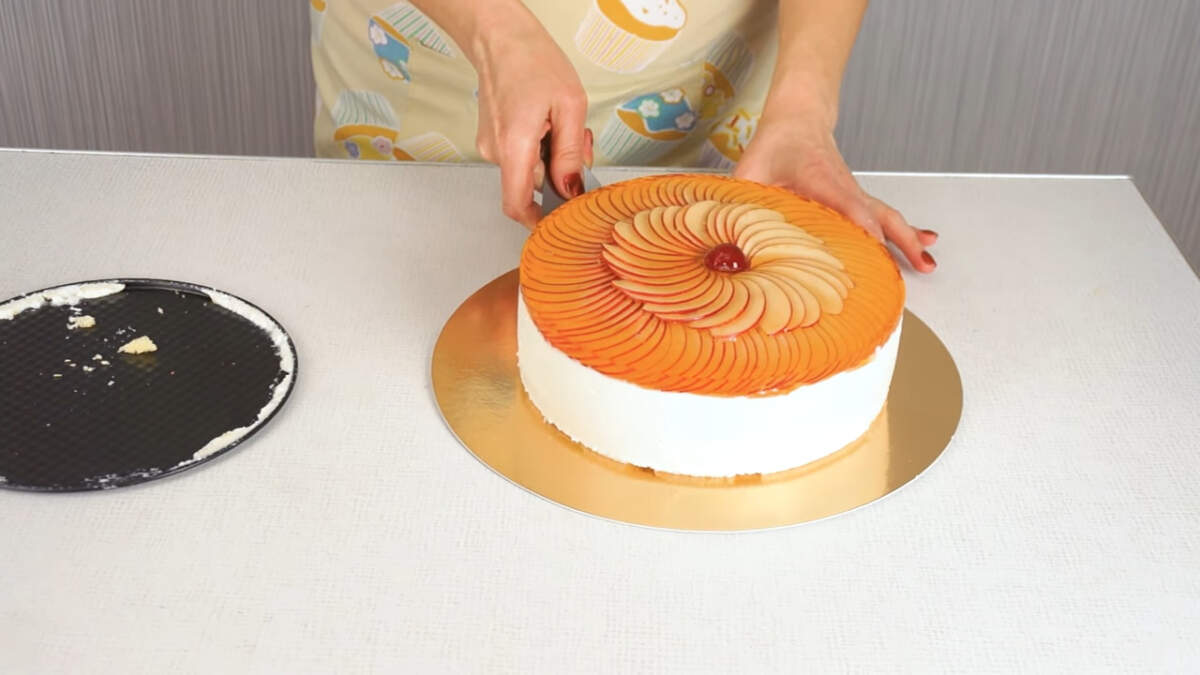 Творожный торт без выпечки с желатином, рецепт с фото