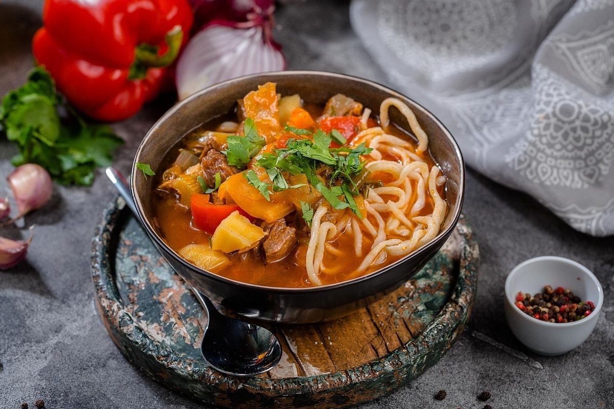 Лагман - классический рецепт и пошаговое приготовление супа в домашних условиях