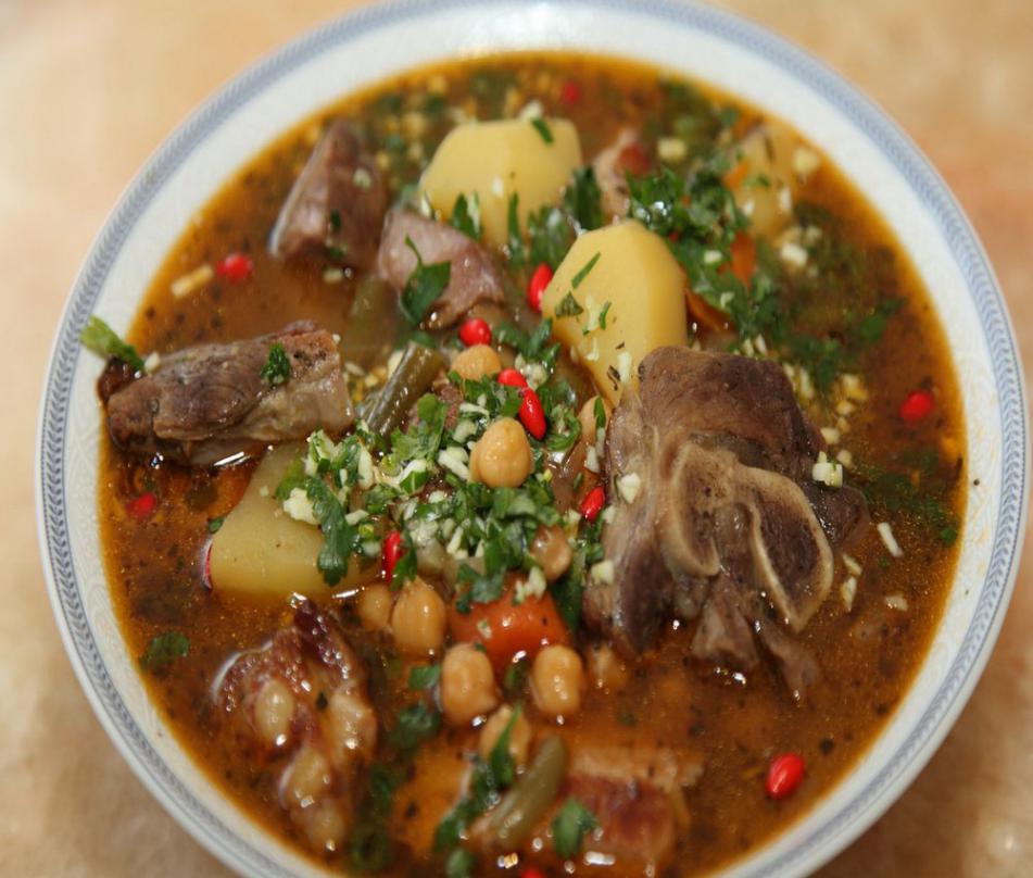 Пошаговый рецепт супа бозбаш из говядины по-азербайджански