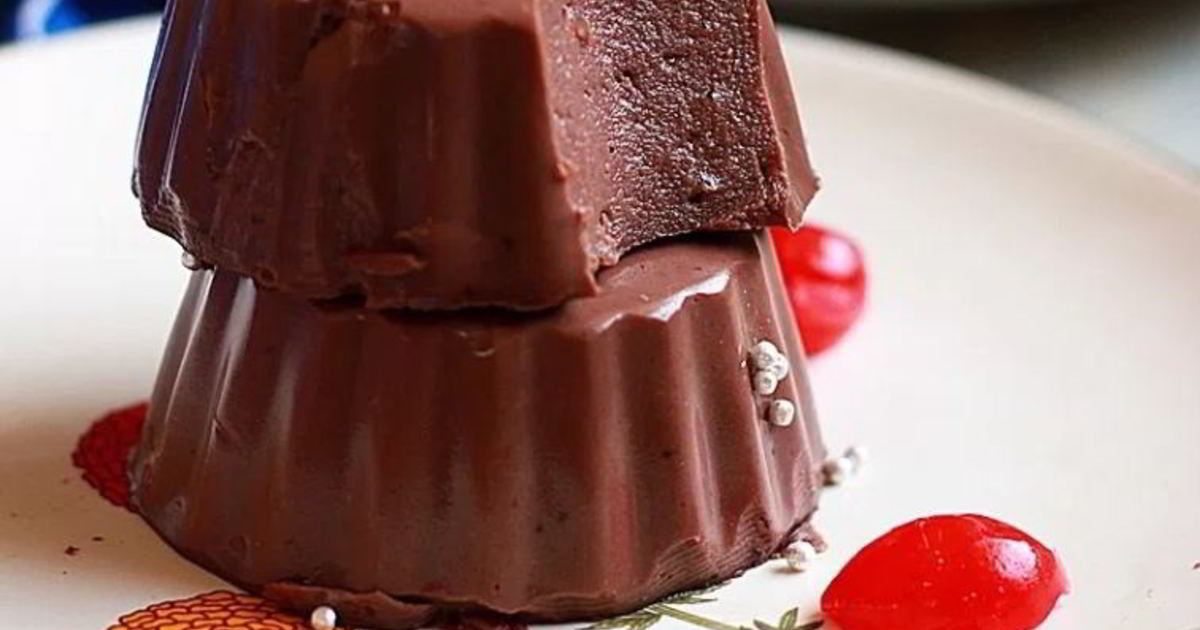 Шоколадный десерт без выпечки и желатина